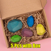 Load image into Gallery viewer, 36Pcs Children's Wooden Colored Stone Jenga Building Block Educational Toy Creative Nordic Style Stacking Game Rainbow Toy Gift