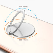 Load image into Gallery viewer, Extremely Thin Luxury Metal Mobile Phone Socket Holder Universal Telephone Magnetic Car Bracket Stand Accessories Finger Ring