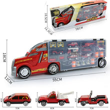 Load image into Gallery viewer, Agnicy Children's Large Tractor Truck Dinosaur Transport Truck Storage Portable Car Model Toys