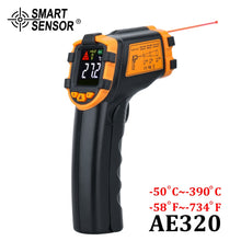Load image into Gallery viewer, Digital Infrared Thermometer Laser Temperature Meter Non-contact Pyrometer Imager Hygrometer IR termometro Color LCD Light Alarm