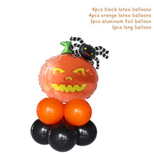 Load image into Gallery viewer, 10pcs/set Halloween Pumpkin Ghost Witch Bat Foil Balloons Set Halloween Party Decoration Hallowmas Black Orange Ballon Supplies