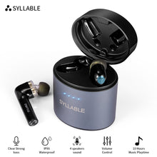 Load image into Gallery viewer, Original SYLLABLE S119 bluetooth V5.0 bass earphones wireless headset noise reduction SYLLABLE S119 Volume control earbuds (Ochre color)