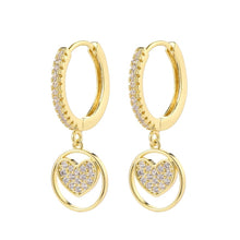 Load image into Gallery viewer, fashion cubic zircon Cute Butterfly Earrings Personality Butterfly hoop Earrings For Women Girls Korean Jewelery 2020