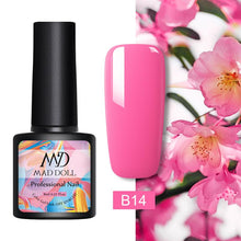 Load image into Gallery viewer, MAD DOLL 8ml 60 Colors Gel Nail Polish Nail Color Nail Gel varnish Soak Off UV Gel Varnish Base Coat No Wipe Top Coat