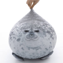 Load image into Gallery viewer, Chubby Angry Seal Pillow Blod 3D Novelty Sea Lion Doll Plush Stuffed Toy Baby Sleeping Throw Pillow Gifts for Kid Girls