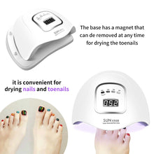 Load image into Gallery viewer, SUNX5 Max 90/72W LED Lamp Nail Dryer 45/36 LEDs UV Ice Lamp For Drying Gel Polish 10/30/60/99s Timer Auto Sensor Manicure Tools