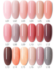 Load image into Gallery viewer, GDCOCO New Arrival Jelly Gel Nude Color Nail Gel Polish Glitter Color Transparent Clear Nail Varnish Soak off UV LED Gel Varnish