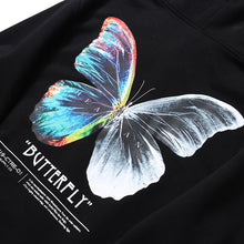 Load image into Gallery viewer, 2020 Men Hip Hop Sweatshirt Hoodie Color Butterfly Streetwear Harajuku Pullover Hoodie Cotton Fleece Winter Autumn Black Hoodie