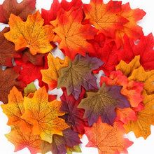 Load image into Gallery viewer, 1.75m Home Autumn Decoration Leaves Garland Artificial Maple Leaf Vine Fake Foliage String Thanksgiving Christmas Garden Decor