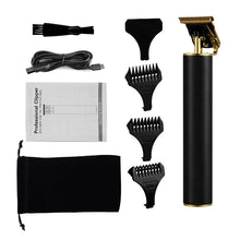 Load image into Gallery viewer, Electric Hair Clipper Rechargeable Beard Trimmer for Men Kids Barber Hair Cutting Machine Razor Cordless 0mm T-blade Cutter 45