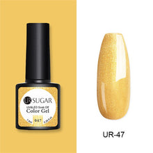 Load image into Gallery viewer, UR SUGAR Nude Glitter Gel Nail Polish Varnish Pink Rose Gold Shimmer Soak Off UV LED Nails Gel varnish 7.5ml