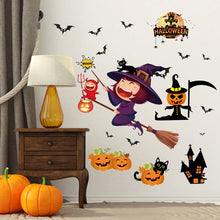 Load image into Gallery viewer, Halloween Stickers Wall Window Refrigerator Halloween Decoration Party Supplies Horror Scary Halloween Props Accessories