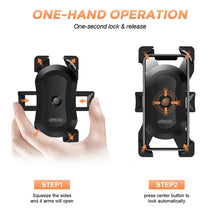 Load image into Gallery viewer, Bike Phone Holder Universal Motorcycle Bicycle Phone Holder Handlebar Stand Mount Bracket Mount Phone Holder For iPhone Samsung