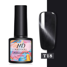 Load image into Gallery viewer, MAD DOLL 8ml 60 Colors Gel Nail Polish Nail Color Nail Gel varnish Soak Off UV Gel Varnish Base Coat No Wipe Top Coat