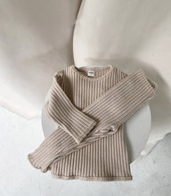 Load image into Gallery viewer, Autumn Winter Baby Boys And Girls Clothes Set Ribbed Sweater Bottom Shirts And Pants Suit Children's Clothing 2 Piece Set