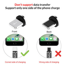 Load image into Gallery viewer, TOPK AM23 LED Magnetic USB Cable,Magnet Charger & USB Type C Cable & Micro USB Cable & Mobile Phone Cable foriPhone 11 X 8 7Plus