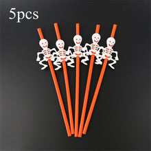 Load image into Gallery viewer, Halloween Decoration Supplies Tablecloths Straws Paper Plates Paper Cups Halloween Party Supplies Halloween Door Falg HY1