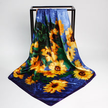 Load image into Gallery viewer, Fashion Scarves for Women Shawl Print Silk Satin Hijab Scarf Female Bandana 90*90cm Luxury Brand Square Shawls Scarfs For Ladies