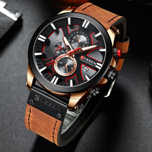 Load image into Gallery viewer, CURREN Watch Chronograph Sport Mens Watches Quartz Clock Leather Male Wristwatch Relogio Masculino Fashion Gift for Men