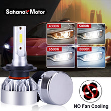 Load image into Gallery viewer, LED H7 H4 9012 HIR2 H8 H3 H11 9007 H13 9005 HB3 9006 HB4 H1 Car Headlight Bulbs 6500K 4300K 5000K 8000K Motorcycle Fog Lamps 12V