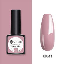 Load image into Gallery viewer, UR SUGAR Nude Glitter Gel Nail Polish Varnish Pink Rose Gold Shimmer Soak Off UV LED Nails Gel varnish 7.5ml