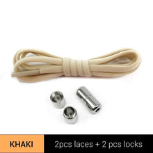 Load image into Gallery viewer, TILUSERO New Elastic Shoelaces Metal Capsule Button No Tie Shoe Laces