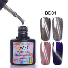 Load image into Gallery viewer, MAD DOLL 8ml 60 Colors Gel Nail Polish Nail Color Nail Gel varnish Soak Off UV Gel Varnish Base Coat No Wipe Top Coat