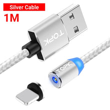 Load image into Gallery viewer, TOPK AM23 LED Magnetic USB Cable,Magnet Charger & USB Type C Cable & Micro USB Cable & Mobile Phone Cable foriPhone 11 X 8 7Plus