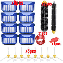 Load image into Gallery viewer, Compatible with iRobot Roomba 600 Series Bristle&Flexible Beater Brush 3-Armed Brush Aero Vac Filters kit spare parts clean kits