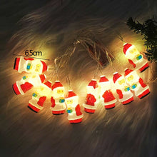 Load image into Gallery viewer, 1.5m 10Led Christmas Tree Santa Claus Snowman Snowflake Led Light String Festival Bar Home Party Decor Christmas Ornament