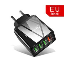 Load image into Gallery viewer, 48W Quick Charger 3.0 USB Charger for Samsung A50 A30 iPhone 7 8 Xiaomi mi9 Tablet QC 3.0 Fast Wall Charger US EU UK Plug Adapte