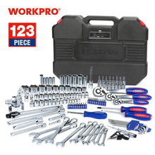 Load image into Gallery viewer, WORKPRO Tool Set Hand Tools for Car Repair Ratchet Spanner Wrench Socket Set Professional Bicycle Car Repair Tool Kits