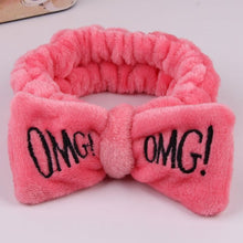 Load image into Gallery viewer, Hot Sale Women Headbands omg Makeup Headband for Washing Elastic Velvet Bow Head Wrap Coral Fleece Fashion Girl Hair Accessories
