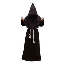 Load image into Gallery viewer, Unisex Halloween Robe Hooded Cloak Costume Cosplay Monk Suit Adult Role-playing Decoration Clothing