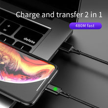 Load image into Gallery viewer, Twitch T03 Magnetic Cable Micro usb Type C Magnetic Usb Charging Cable Microusb Type-C Magnet Charger Wire usb c For iphone 11