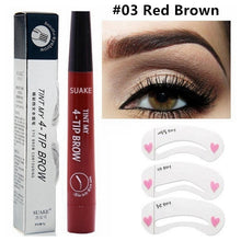 Load image into Gallery viewer, 1 Pcs Makeup Eyebrow Pencil Liquid Makeup Pencil Waterproof Brown Eyebrow Pencil with Fork Tip Durable Tattoo Pen