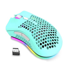 Load image into Gallery viewer, ALLOYSEED BM600 2.4GHz Wireless Mouse 2400DPI Adjustable RGB Backlit Honeycomb USB Optical Gaming Mouse Gamer Mice For Laptop PC