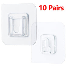 Load image into Gallery viewer, Double-Sided Adhesive Wall Hooks Hanger Strong Transparent Hooks Suction Cup Sucker Wall Storage Holder For Kitchen Bathroo