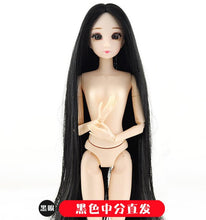 Load image into Gallery viewer, BJD Doll 30cm 20 Movable Jointe Dolls 3D Eyes Bjd Plastic Doll for Girls Toys Long Wig Female Nude Body Fashion Christmas Gift