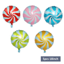 Load image into Gallery viewer, 1set Pink Donut Lip Ice Cream Popcorn Candy Foil Balloon Baby Shower Happy Birthday Decoration Balloon Boy Girl Cute Kid Toy
