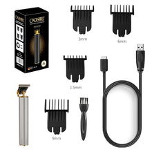 Load image into Gallery viewer, cordless finishing hair trimmer professional barber shop hair clipper beard trimer for men usb hair cutter machine powerful kit