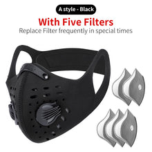 Load image into Gallery viewer, WEST BIKING Sport Face Mask Activated Carbon Filter Dust Mask PM 2.5 Anti-Pollution Running Training MTB Road Bike Cycling Mask
