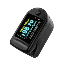 Load image into Gallery viewer, Finger Pulse Fingertip Oled Oximeter SPO2 PR PI RR Blood Oxygen Respiratory Rate Oximetro De Pulsioximetro Dedo with case