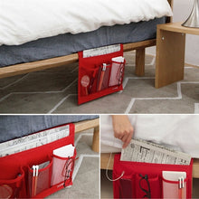 Load image into Gallery viewer, Bedside Storage Organizer Hanging Caddy Bed Holder Pockets Bed Pocket Sofa Organizer Pockets Book Felt Bed Holder Pockets