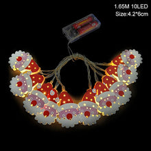 Load image into Gallery viewer, 1.5m 10Led Christmas Tree Santa Claus Snowman Snowflake Led Light String Festival Bar Home Party Decor Christmas Ornament