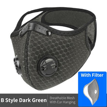 Load image into Gallery viewer, WEST BIKING Sport Face Mask Activated Carbon Filter Dust Mask PM 2.5 Anti-Pollution Running Training MTB Road Bike Cycling Mask
