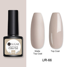 Load image into Gallery viewer, UR SUGAR 7.5ml Matte Nail Gel Polish Purple Series Hybrid Varnish Nail Art Semi Permanent UV Gel Varnish Soak Off Matte Top Coat