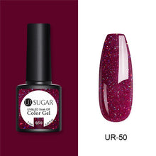 Load image into Gallery viewer, UR SUGAR Nude Glitter Gel Nail Polish Varnish Pink Rose Gold Shimmer Soak Off UV LED Nails Gel varnish 7.5ml