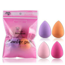 Load image into Gallery viewer, Makeup Sponge 4PCS/Pack Makeup Beauty Foundation Buffer Puff Set Dry And Wet Sponge Powder Puff Esponja Maquillaje kosmetyki