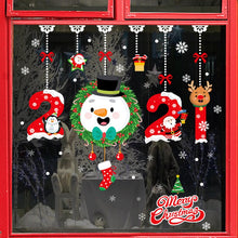 Load image into Gallery viewer, Merry Christmas Decorations For Home Wall Window Stickers Santa Decals Navidad Xmas 2020 Ornaments New Year Decor Glass Sticker